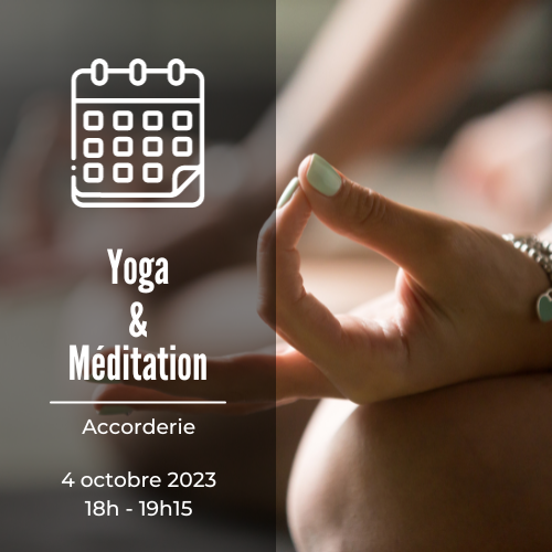 Atelier bien-être, yoga et méditation organisé par l'Accorderie