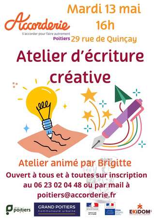 Atelier d'écriture créative
