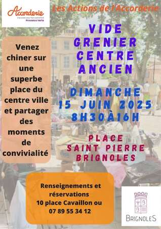 VIDE GRENIER PLACE ST PIERRE BRIGNOLES, DIMANCHE 15 JUIN