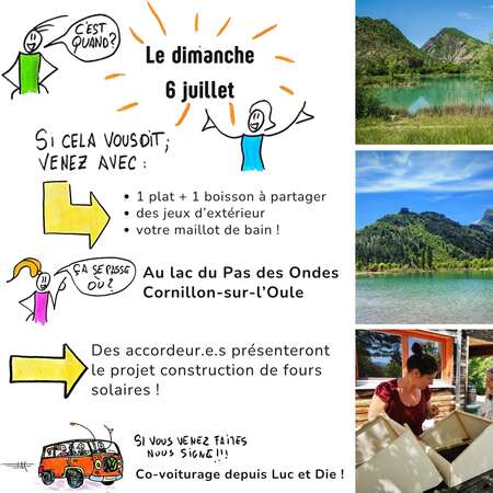 Dimanche 6 juillet - Pique-nique au Lac du Pas des Ondes