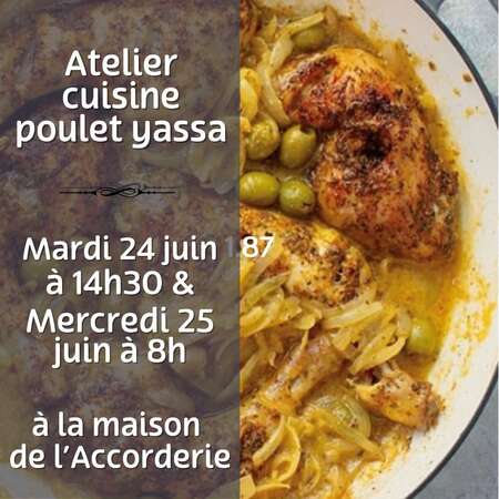 Atelier cuisine poulet Yassa