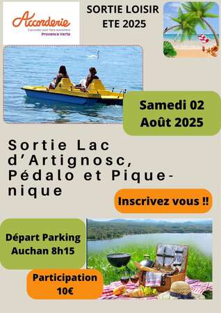 SORTIE LOISIRS LAC D'ARTIGNOSC, Samedi 02/08