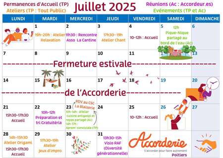 Agenda de juillet