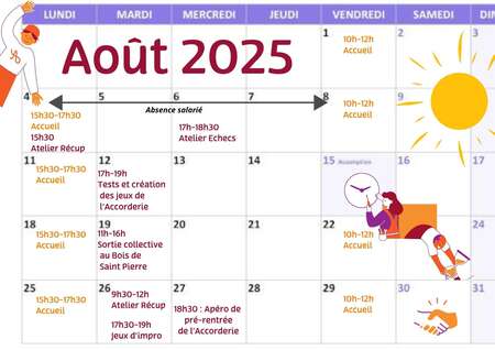 Agenda d'août