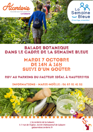 Semaine bleue : balade botanique