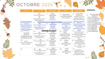 agenda octobre