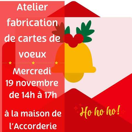 Atelier fabrication de cartes de voeux