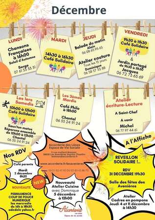 DECEMBRE : UN MOIS RICHE EN ACTIVITES