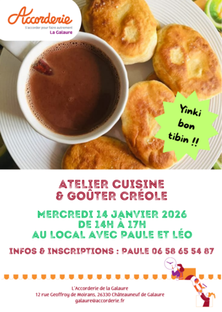 Goûter créole mercredi 14 janvier