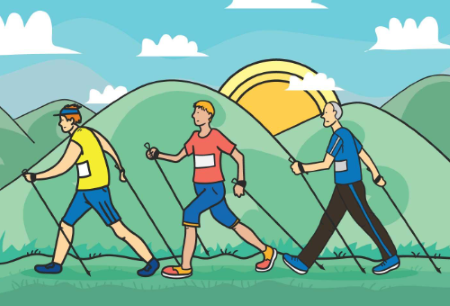 Marche nordique le 21 février