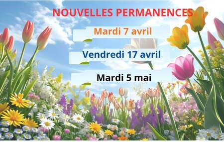 NOUVELLES PERMANENCES Avril Mai