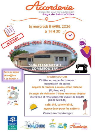 Mercredi 8 avril à Commequiers