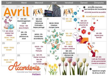 Agenda d'avril