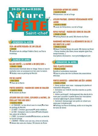 Fête de la Nature à St-Chef , 24-26/04