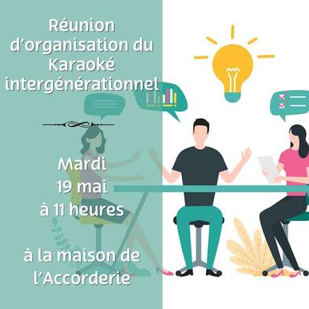 Réunion d’organisation du Karaoké intergénérationnel