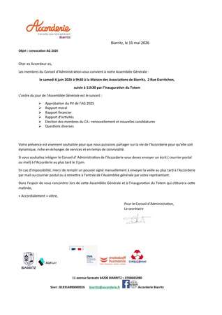 ASSEMBLEE GENERALE