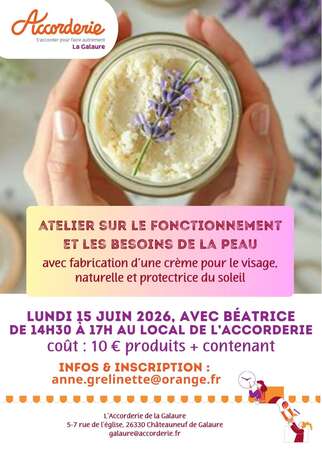 Atelier fonctionnement de la peau 15 juin
