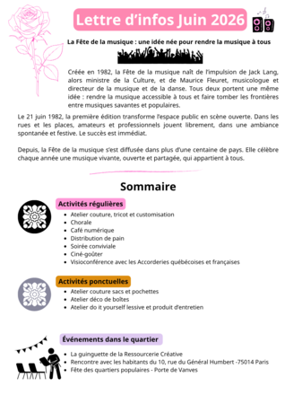 Lettre d'infos juin 2026