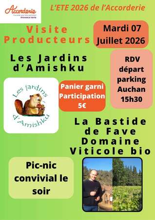 VISITE PRODUCTEURS MARDI 07/07/2026