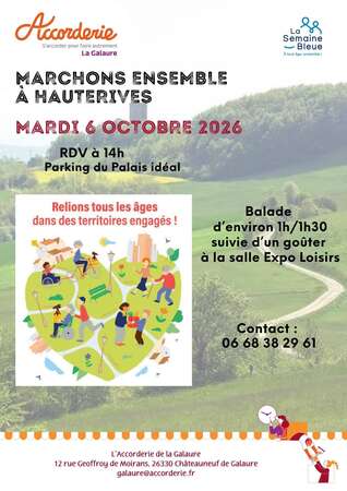 Balade Semaine Bleue mardi 6 octobre à Hauterives