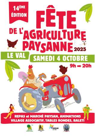 FETE DE L'AGRICULTURE PAYSANNE, Samedi 04/10/2025