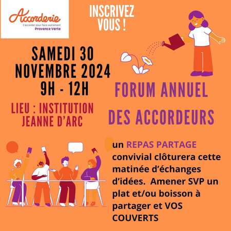 FORUM ANNUEL DES ACCORDEURS - SAMEDI 22/11/2025